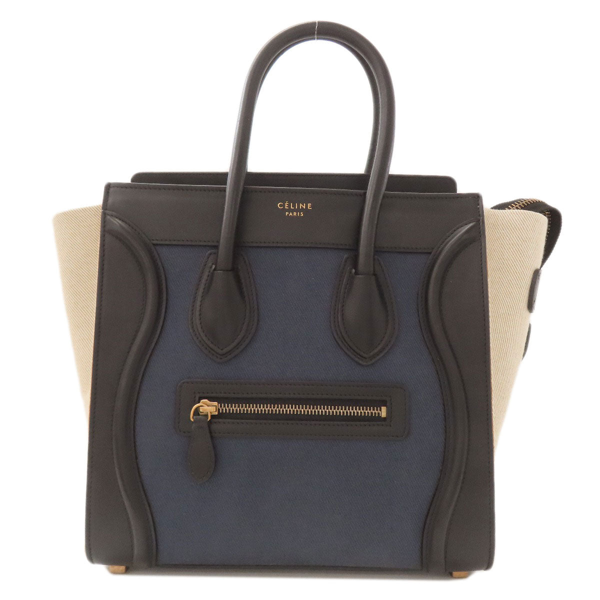 CELINE Luggage micro Handbag Canvas Ladies [Used]