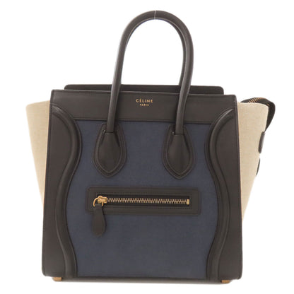 CELINE Luggage micro Handbag Canvas Ladies [Used]