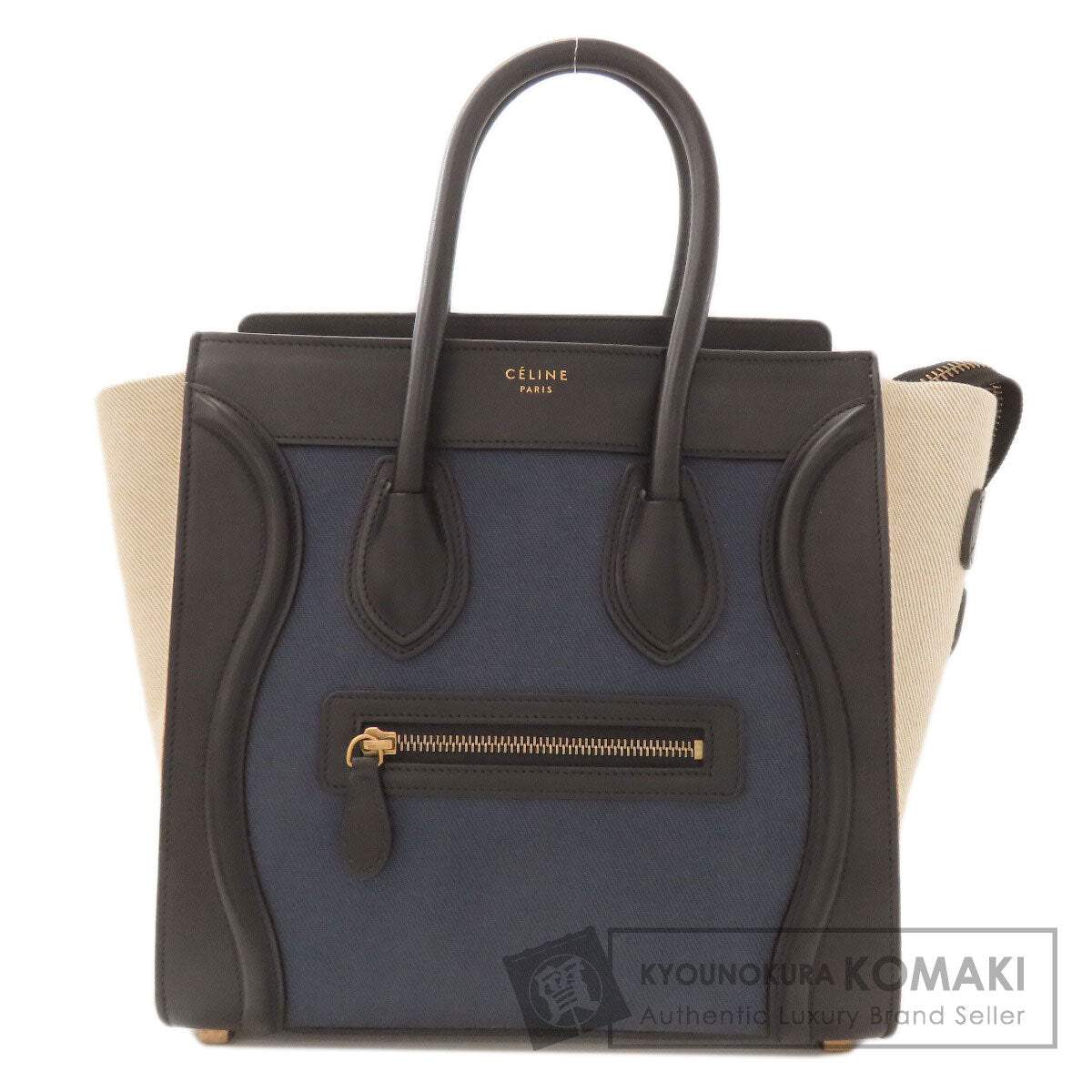 CELINE Luggage micro Handbag Canvas Ladies [Used]