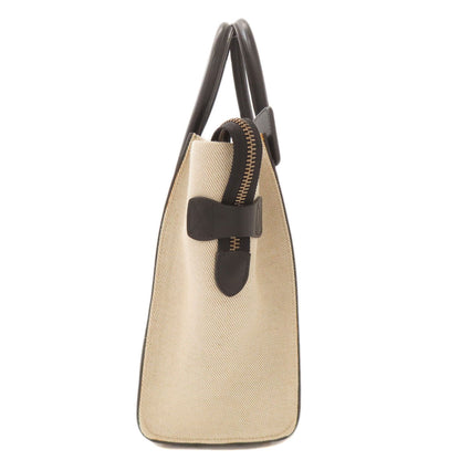 CELINE Luggage micro Handbag Canvas Ladies [Used]