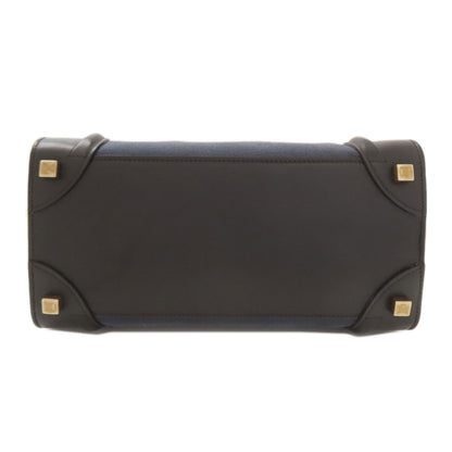 CELINE Luggage micro Handbag Canvas Ladies [Used]