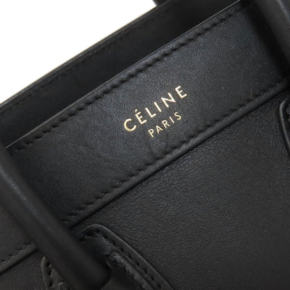 CELINE Luggage nano 2 WAY Handbag Calf Ladies [Used]