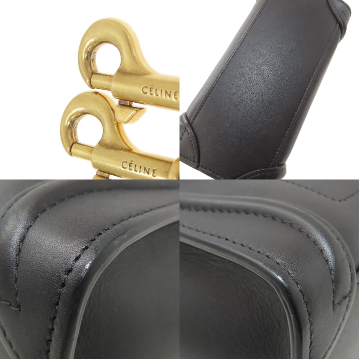 CELINE Luggage nano 2 WAY Handbag Calf Ladies [Used]