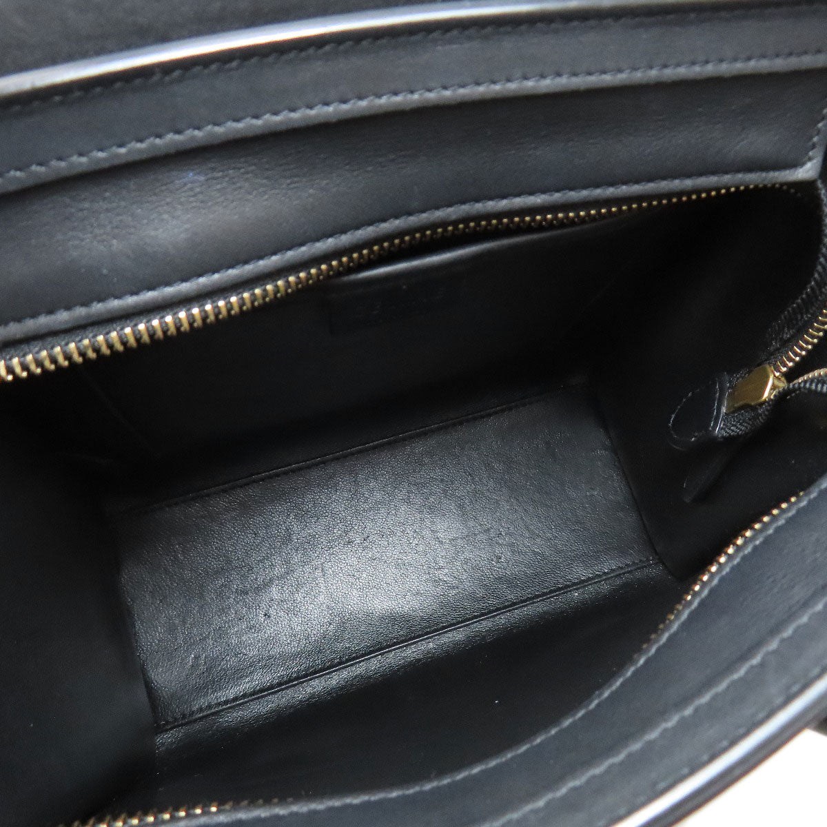 CELINE Luggage nano 2 WAY Handbag Calf Ladies [Used]