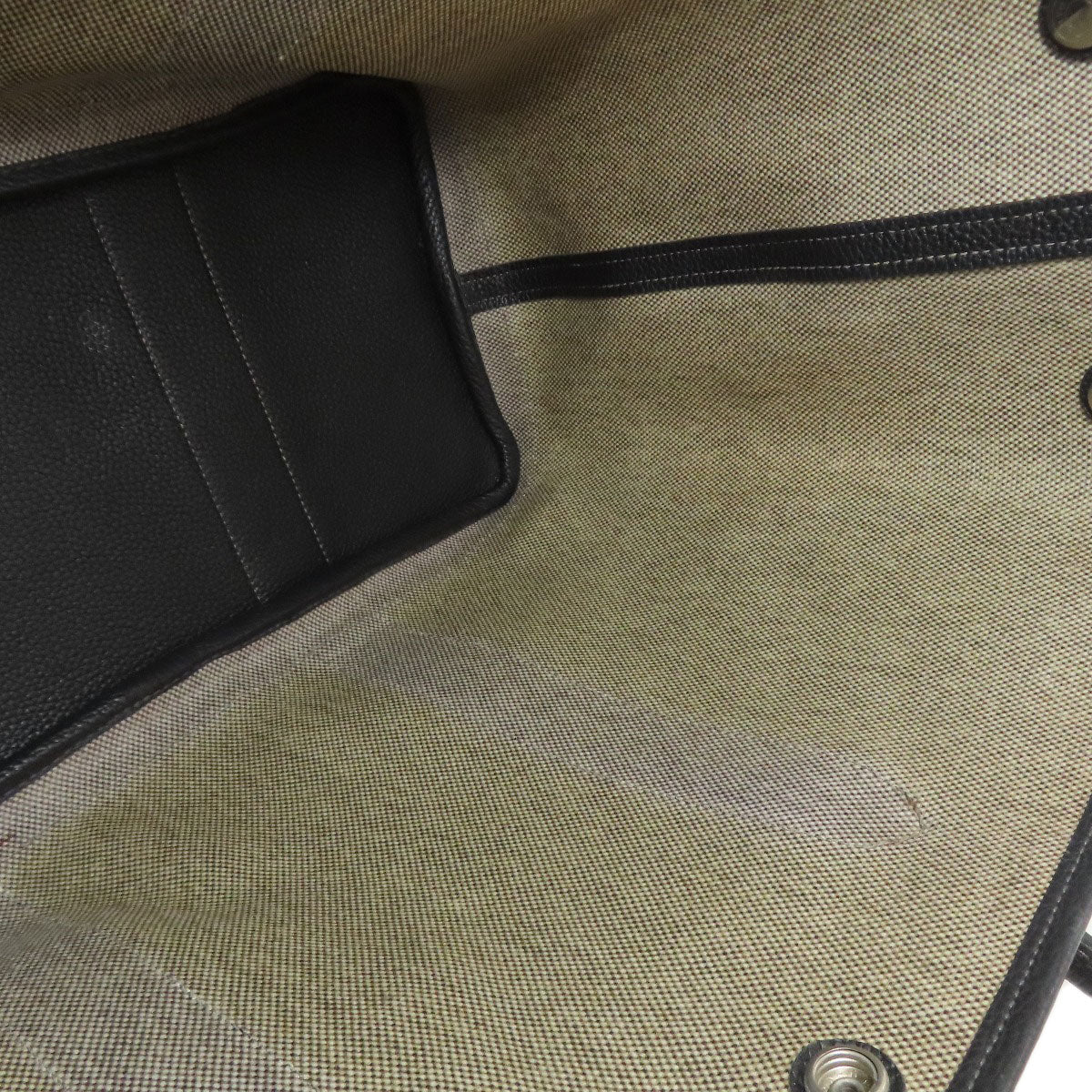 HERMES Garden Party PM Silver Hardware Tote Bag Tower ash Ladies [Used]