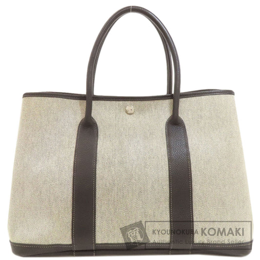 HERMES Garden Party PM Silver Hardware Tote Bag Tower ash Ladies [Used]
