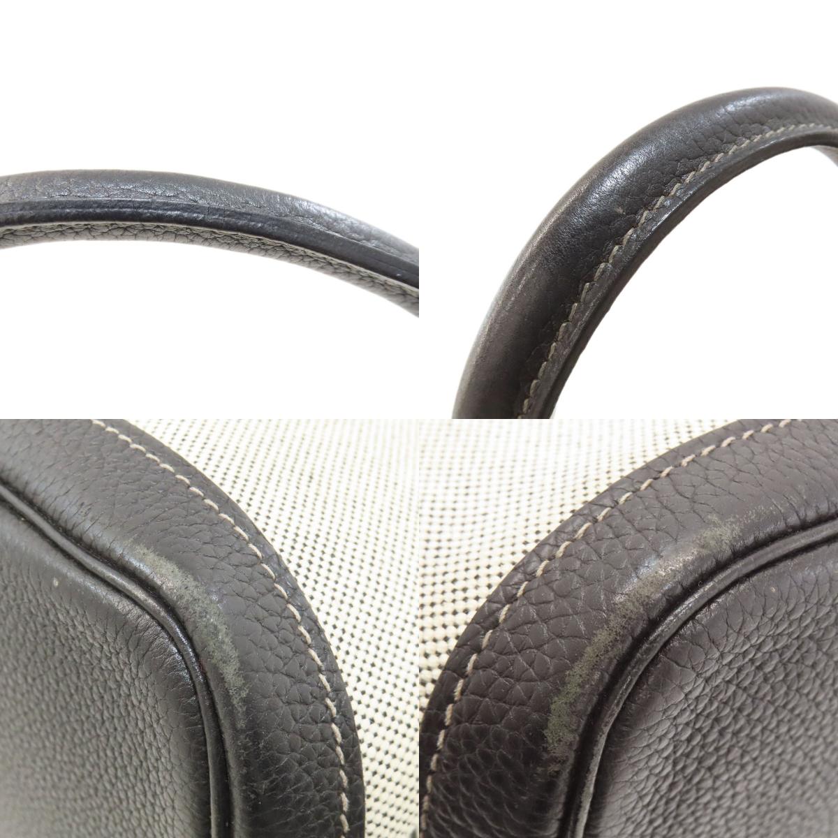 HERMES Garden Party PM Silver Hardware Tote Bag Tower ash Ladies [Used]