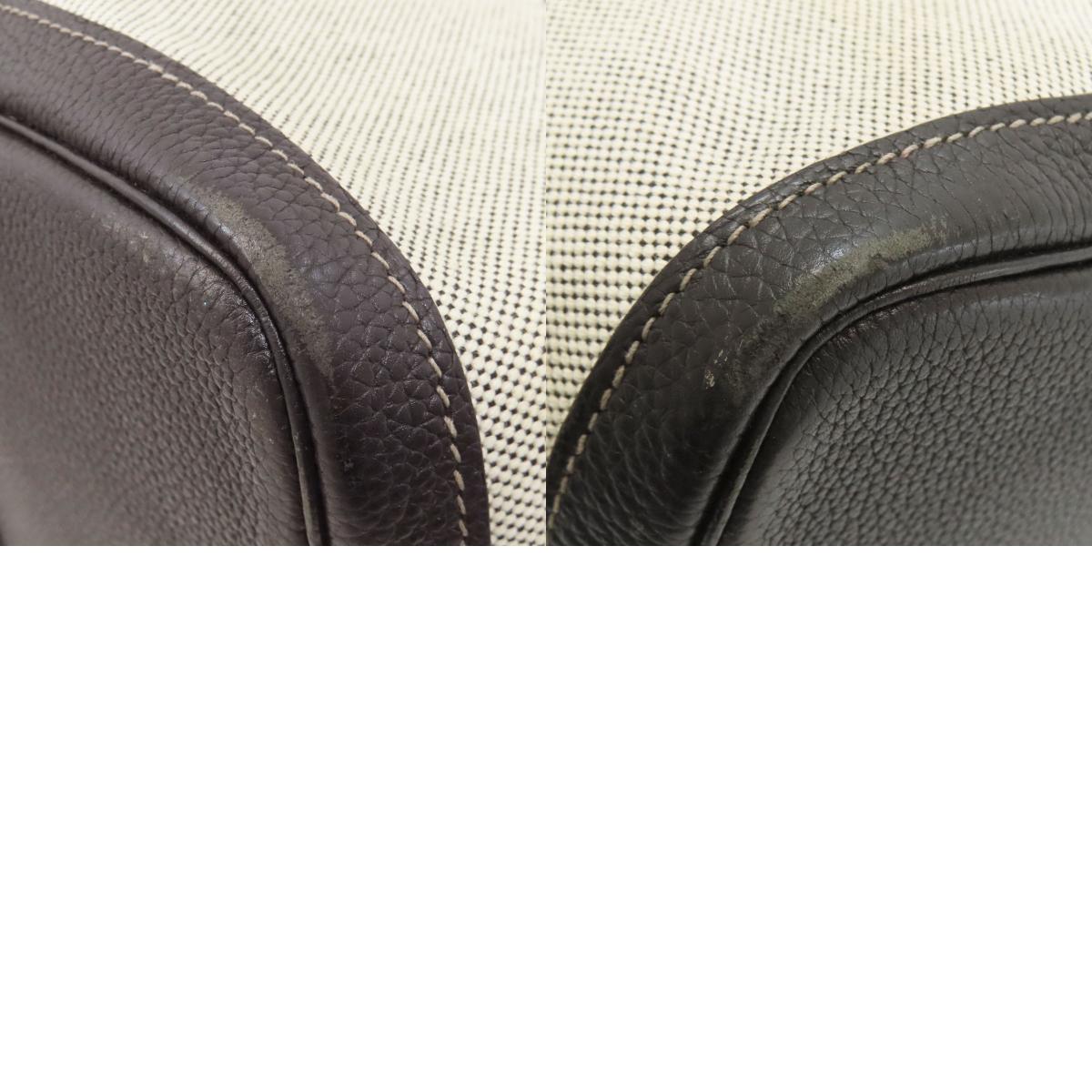 HERMES Garden Party PM Silver Hardware Tote Bag Tower ash Ladies [Used]