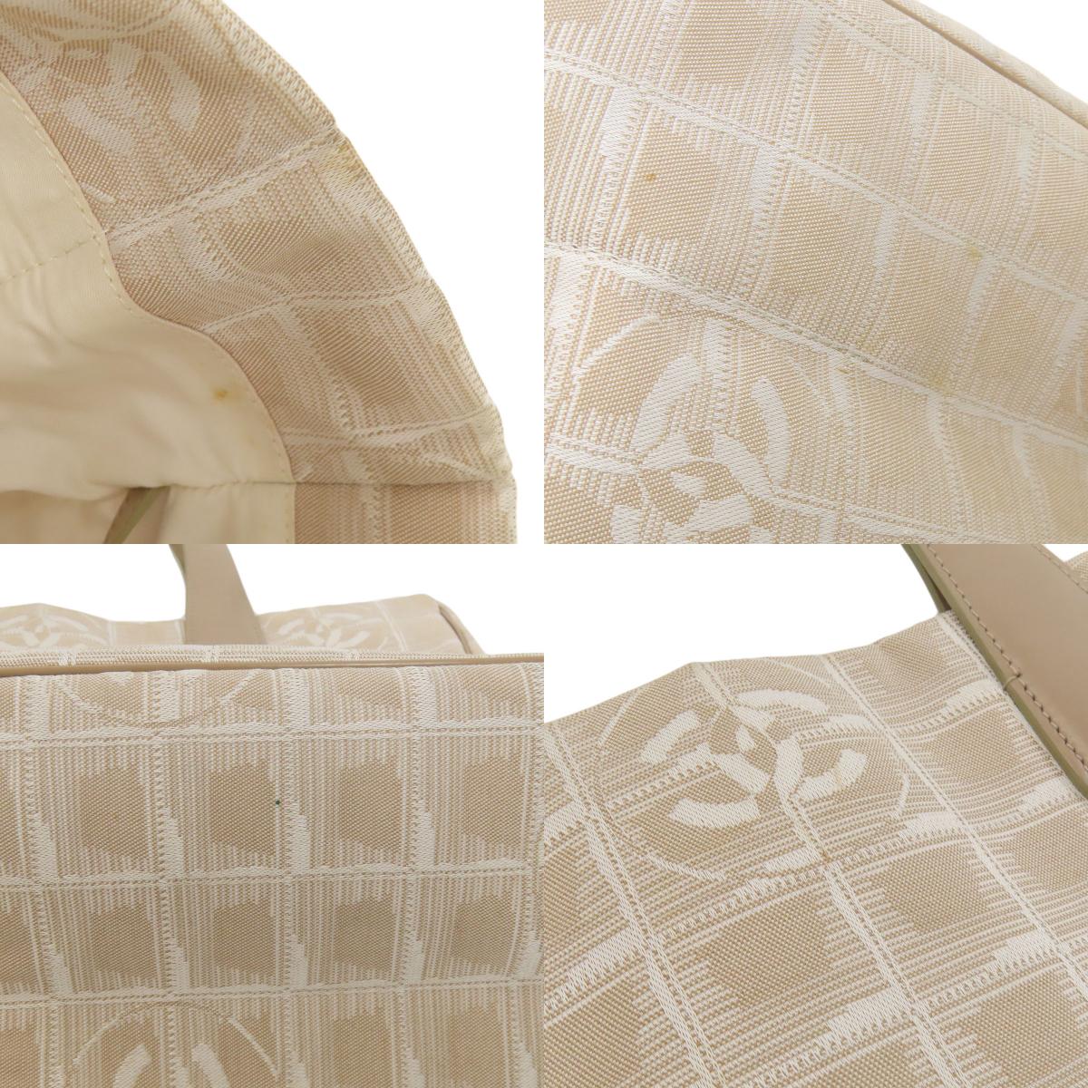 CHANEL New Travel Line MM Tote Bag Nylon jacquard Ladies [Used]