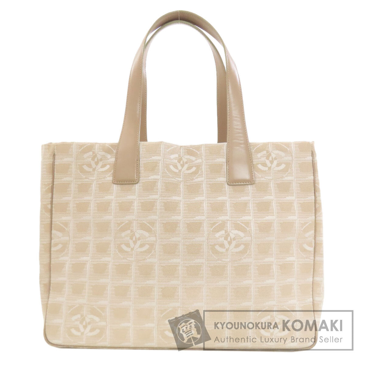 CHANEL New Travel Line MM Tote Bag Nylon jacquard Ladies [Used]