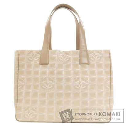CHANEL New Travel Line MM Tote Bag Nylon jacquard Ladies [Used]
