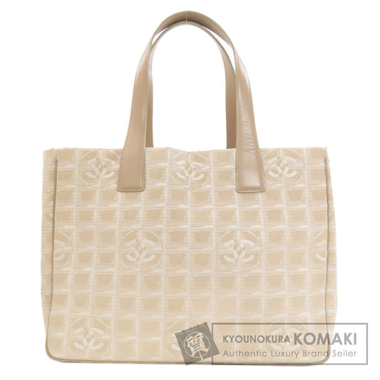 CHANEL New Travel Line MM Tote Bag Nylon jacquard Ladies [Used]