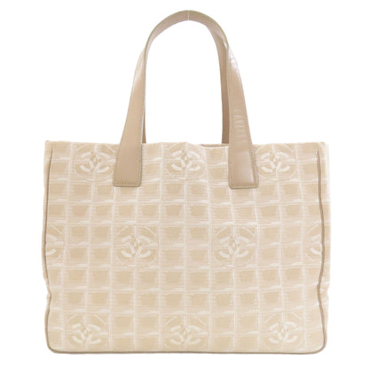 CHANEL New Travel Line MM Tote Bag Nylon jacquard Ladies [Used]