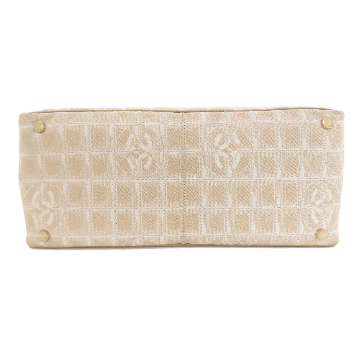 CHANEL New Travel Line MM Tote Bag Nylon jacquard Ladies [Used]