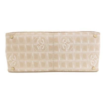CHANEL New Travel Line MM Tote Bag Nylon jacquard Ladies [Used]