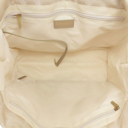 CHANEL New Travel Line MM Tote Bag Nylon jacquard Ladies [Used]