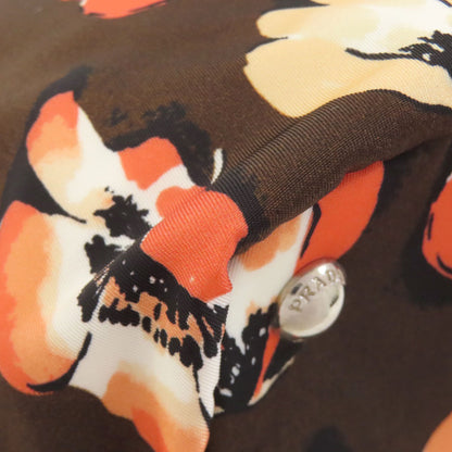 PRADA B4696F Logo Hardware Flower 2WAY Tote Bag Nylon Ladies [Used]