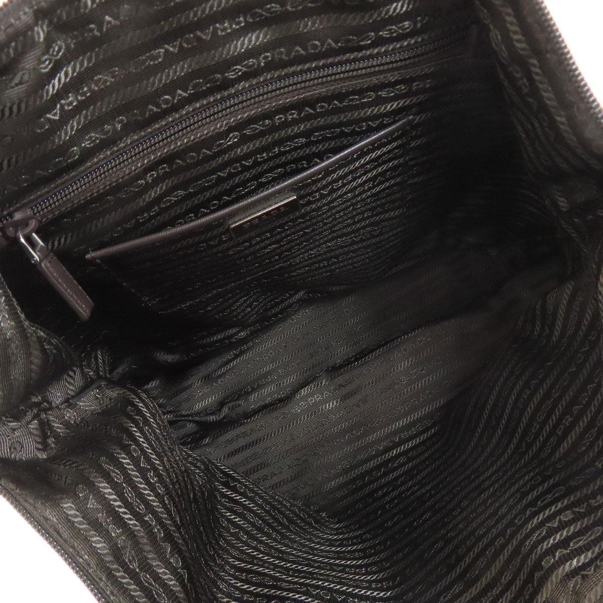 PRADA B4696F Logo Hardware Flower 2WAY Tote Bag Nylon Ladies [Used]