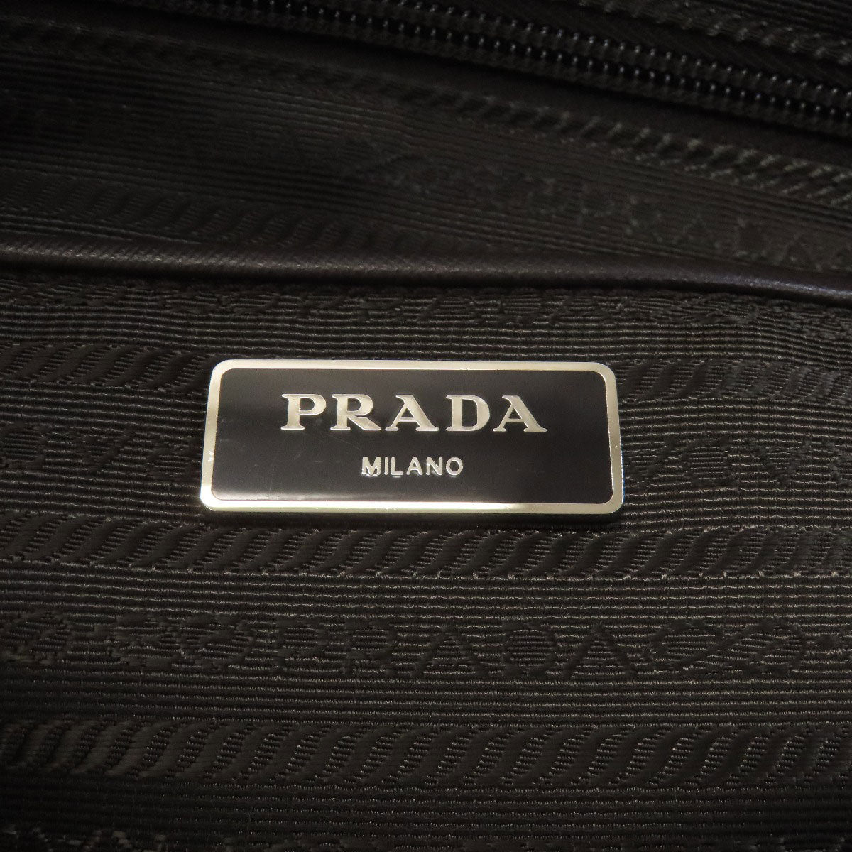 PRADA B4696F Logo Hardware Flower 2WAY Tote Bag Nylon Ladies [Used]