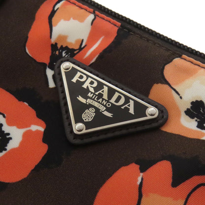 PRADA B4696F Logo Hardware Flower 2WAY Tote Bag Nylon Ladies [Used]
