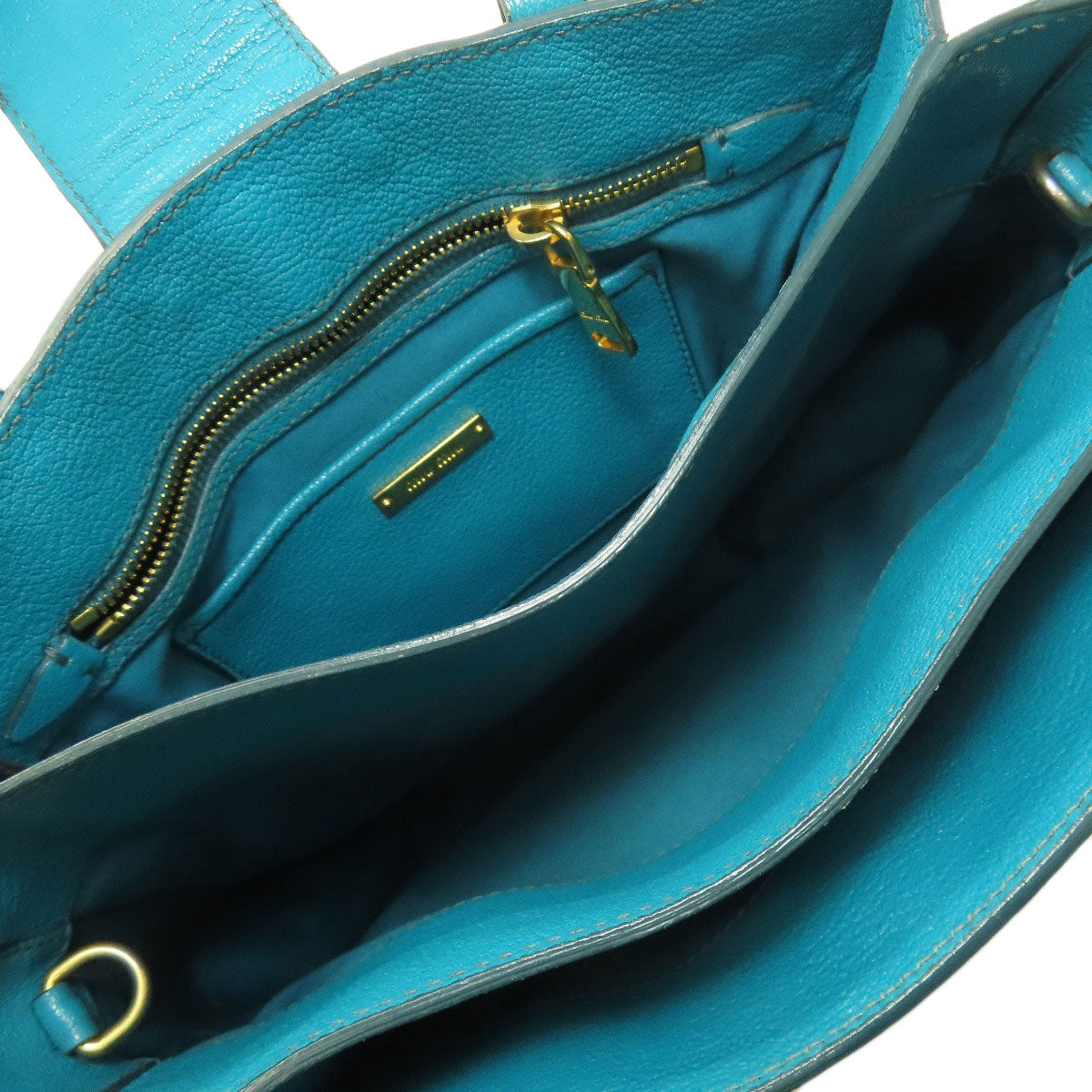 MIUMIU Madras 2WAY Handbag Leather Ladies [Used]