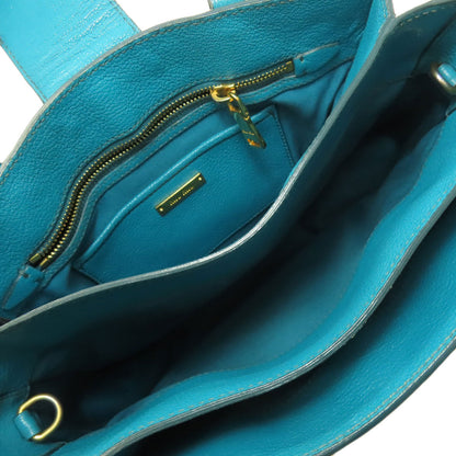 MIUMIU Madras 2WAY Handbag Leather Ladies [Used]