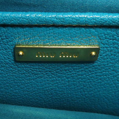 MIUMIU Madras 2WAY Handbag Leather Ladies [Used]