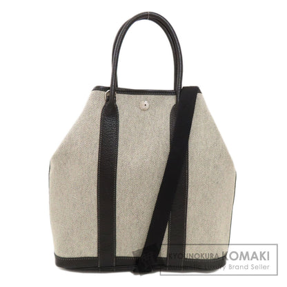 HERMES Garden File PM SilverHardware Handbag Tower ash Ladies [Used]