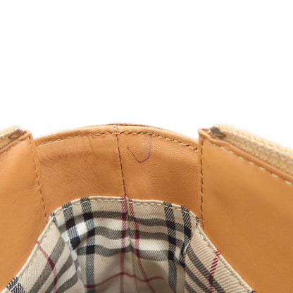 BURBERRY logo Handbag Leather Ladies [Used]