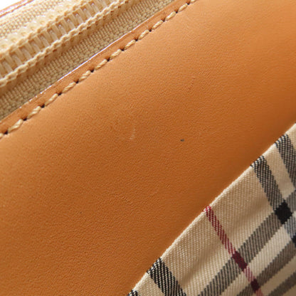 BURBERRY logo Handbag Leather Ladies [Used]