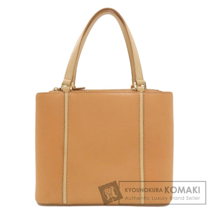 BURBERRY logo Handbag Leather Ladies [Used]