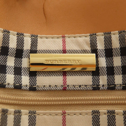 BURBERRY logo Handbag Leather Ladies [Used]