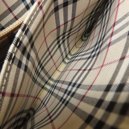 BURBERRY logo Handbag Leather Ladies [Used]