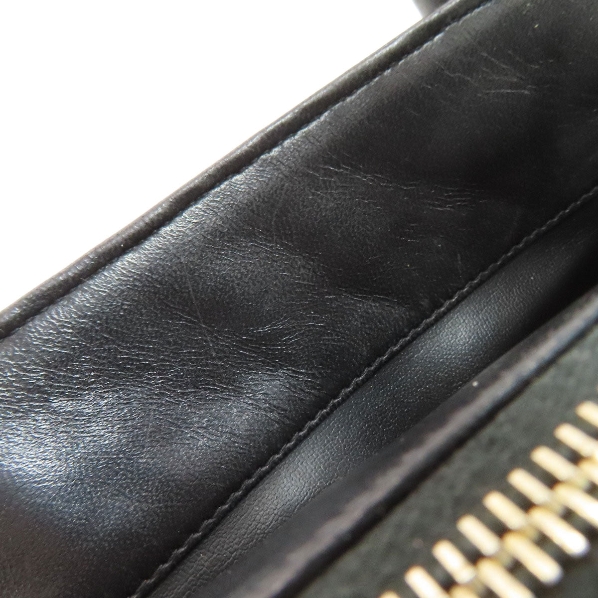 CHANEL V-stitch GoldHardware Handbag Lambskin Ladies [Used]