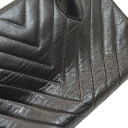 CHANEL V-stitch GoldHardware Handbag Lambskin Ladies [Used]