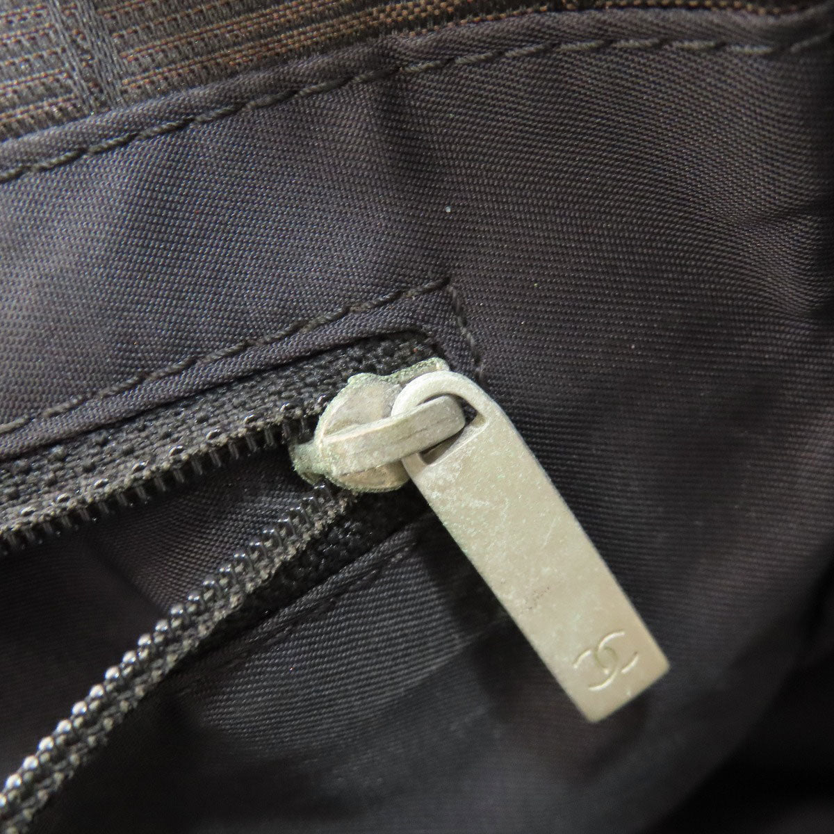 CHANEL New Travel Line MM Tote Bag Nylon jacquard Ladies [Used]