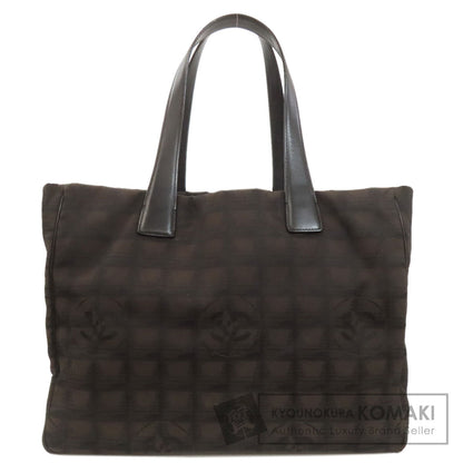 CHANEL New Travel Line MM Tote Bag Nylon jacquard Ladies [Used]