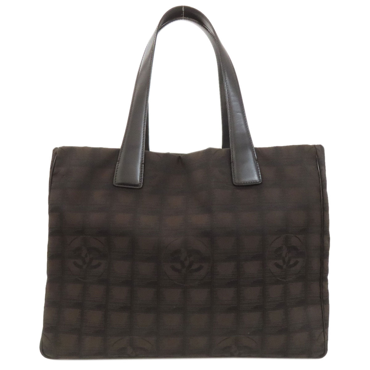 CHANEL New Travel Line MM Tote Bag Nylon jacquard Ladies [Used]