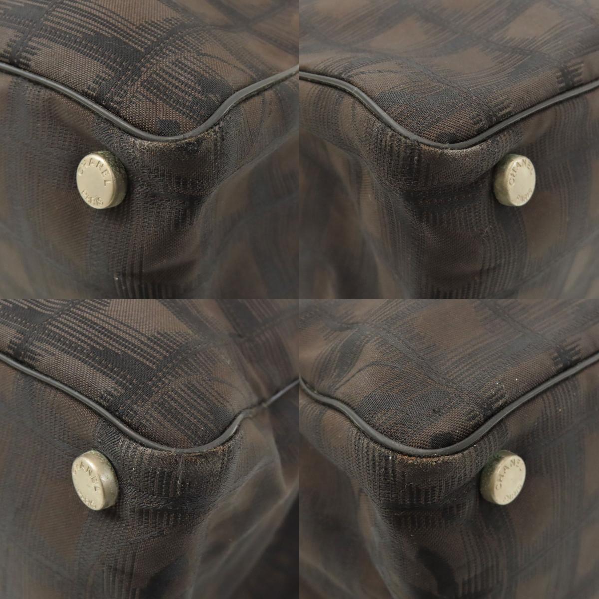 CHANEL New Travel Line MM Tote Bag Nylon jacquard Ladies [Used]