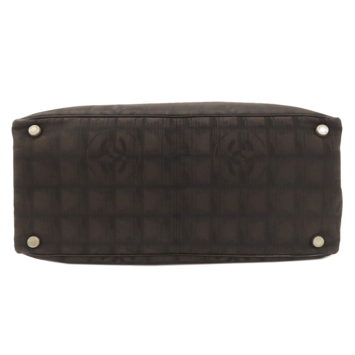 CHANEL New Travel Line MM Tote Bag Nylon jacquard Ladies [Used]