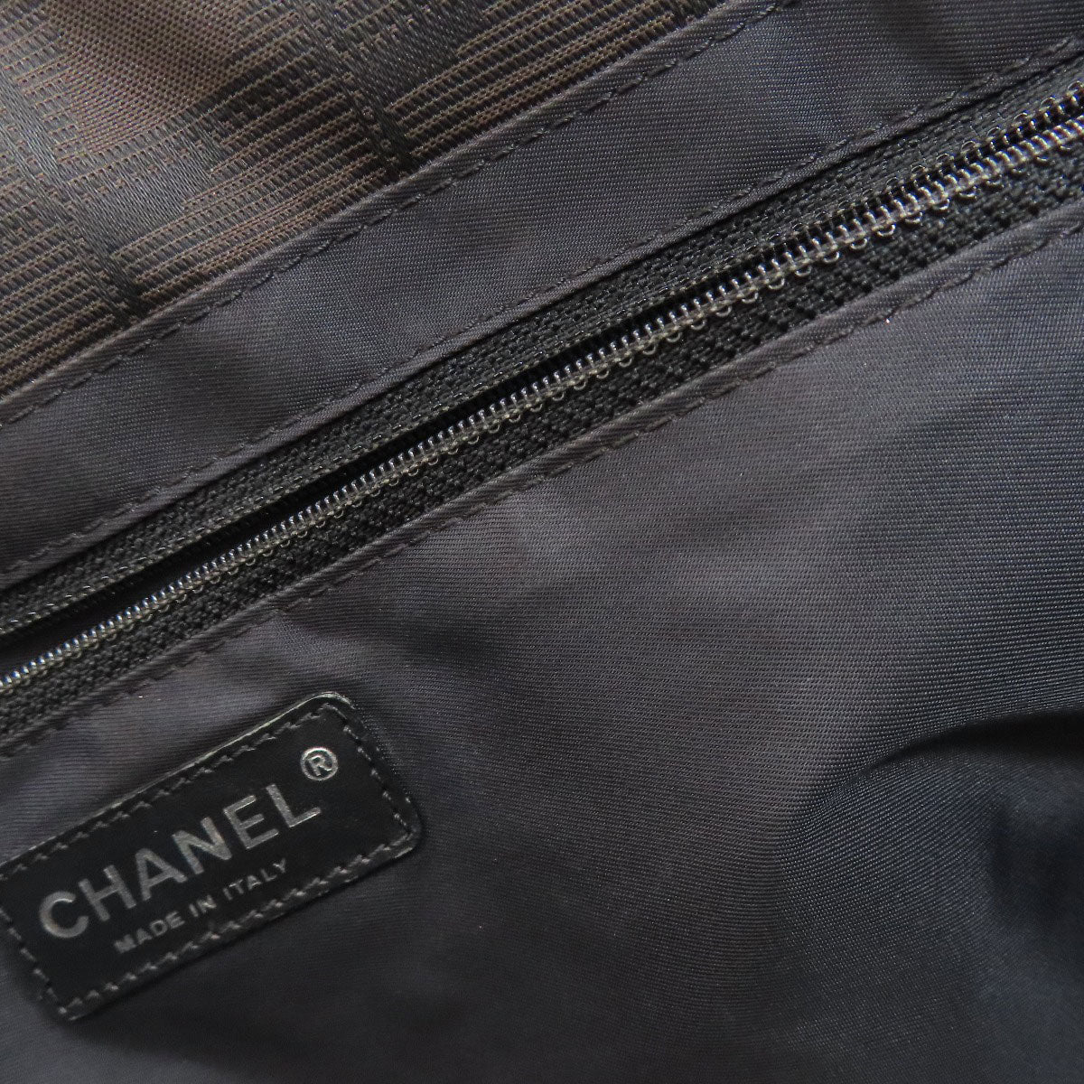 CHANEL New Travel Line MM Tote Bag Nylon jacquard Ladies [Used]