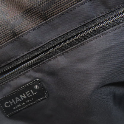 CHANEL New Travel Line MM Tote Bag Nylon jacquard Ladies [Used]