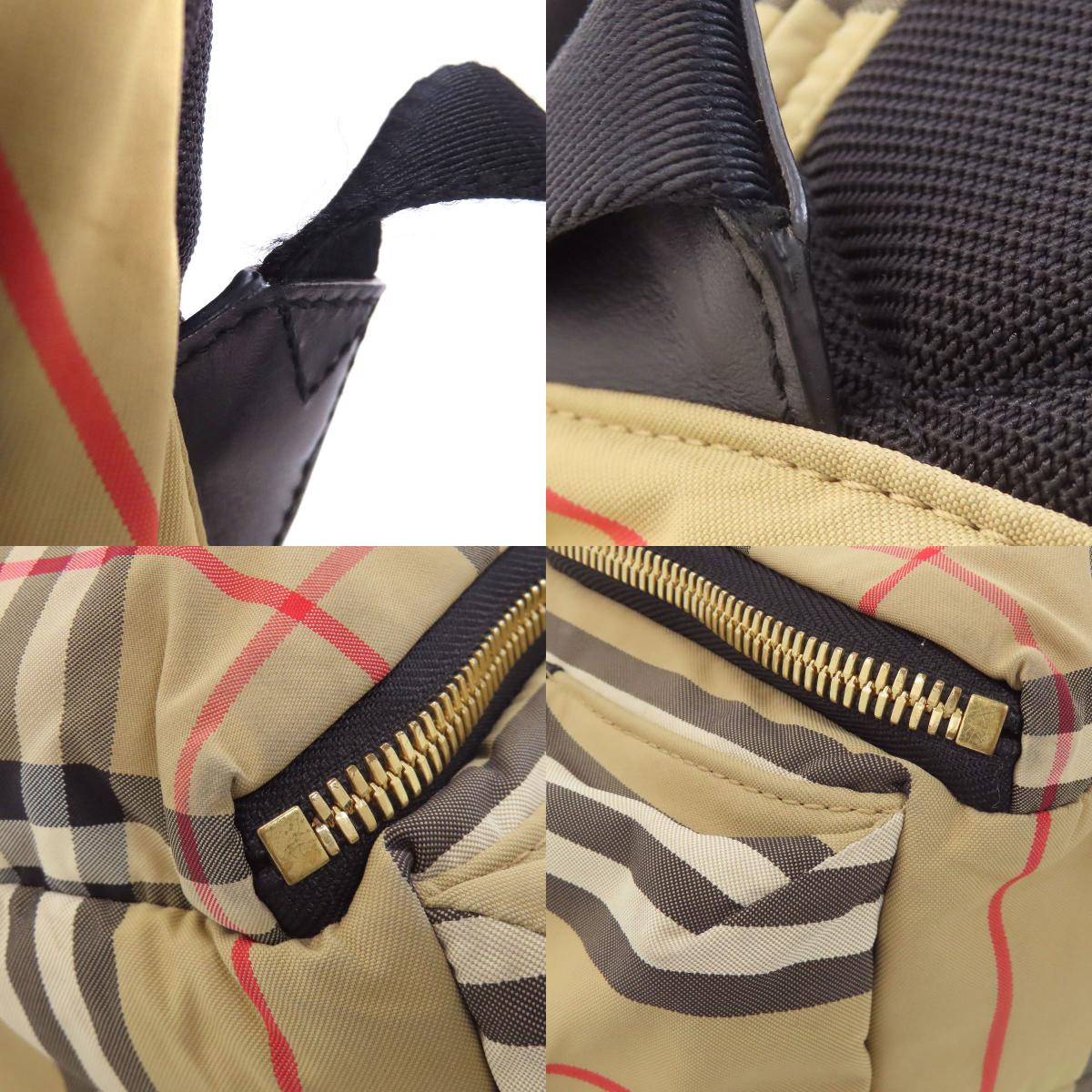 BURBERRY Nova Check Backpack Â· Daypack Nylon Ladies [Used]