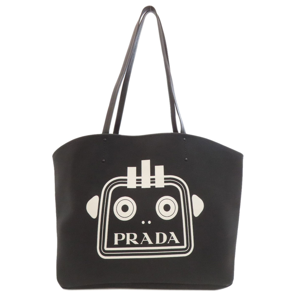PRADA robot Tote Bag Canvas Ladies [Used]