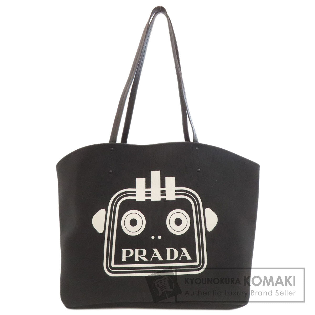 PRADA robot Tote Bag Canvas Ladies [Used]