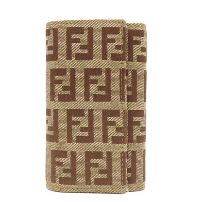 FENDI Zucca pattern key holder Canvas Ladies [Used]