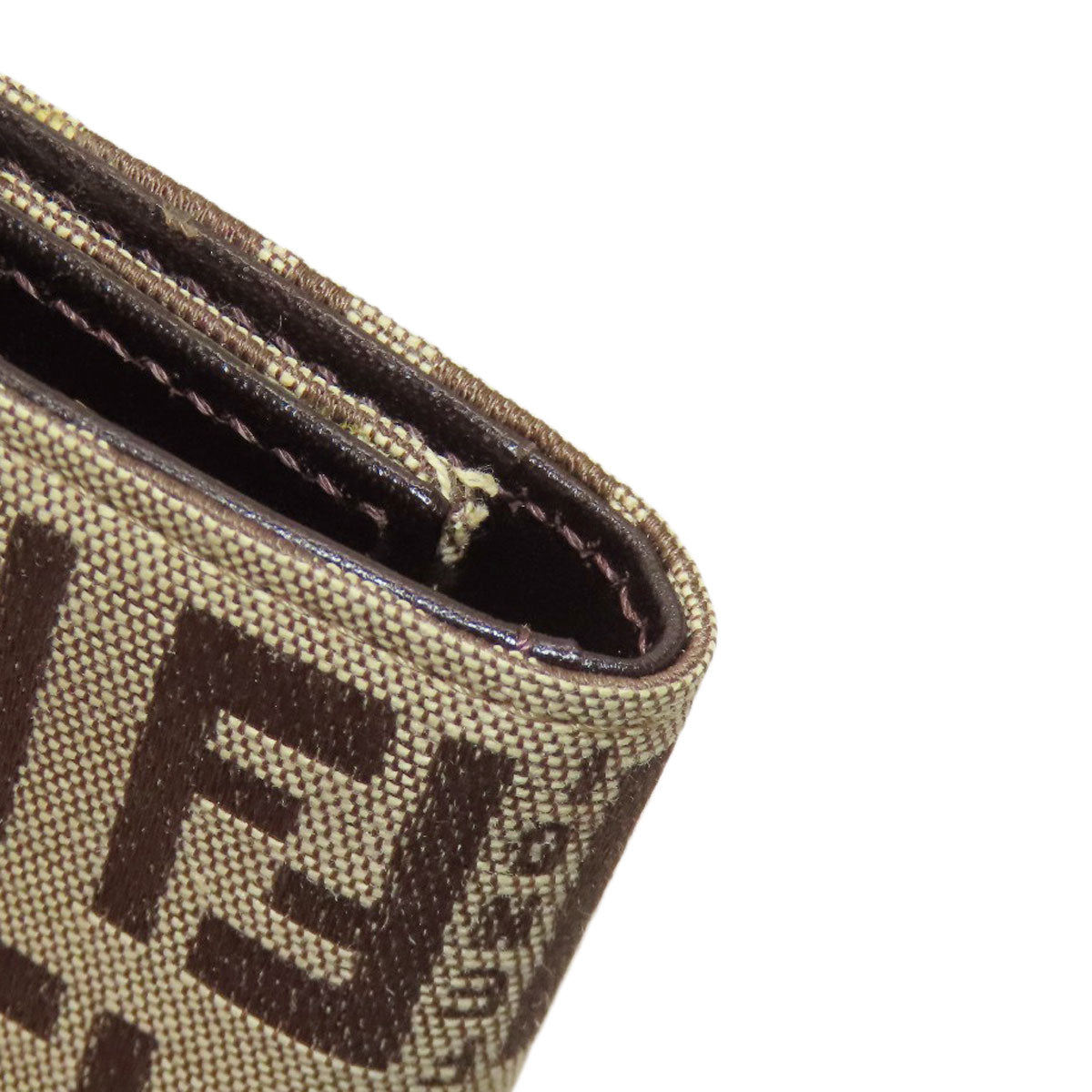 FENDI Zucca pattern key holder Canvas Ladies [Used]