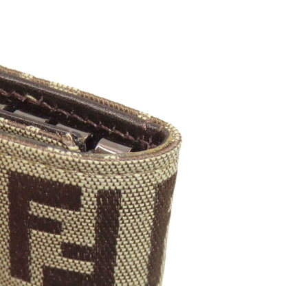 FENDI Zucca pattern key holder Canvas Ladies [Used]