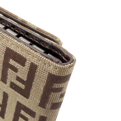 FENDI Zucca pattern key holder Canvas Ladies [Used]