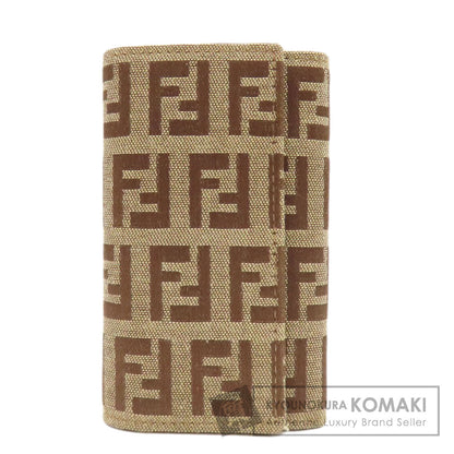 FENDI Zucca pattern key holder Canvas Ladies [Used]
